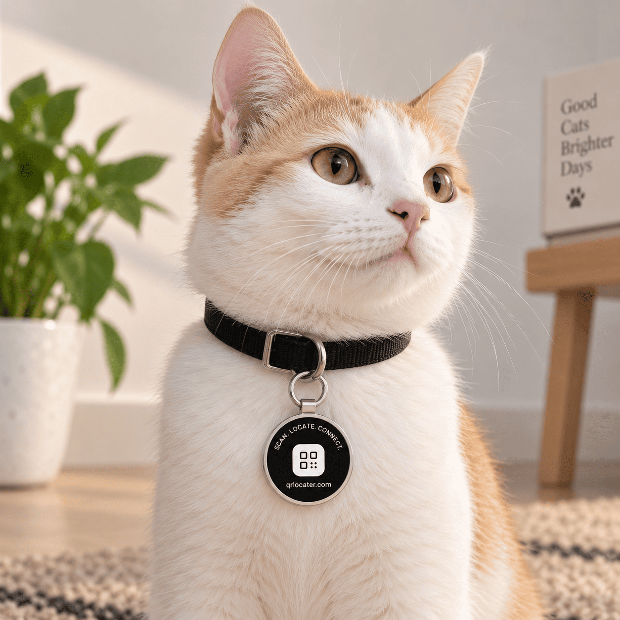 Steel Keyring Laser Large QR tag, photo 4 of 5
